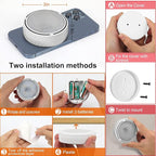 Onumii Puck Lights with Remote Battery Operated ED Under Cabinet Lighting Wireless Stick on Color Changing Timer Tap Lights for Cabinets Shelves Closets Display Case - 2Pack White