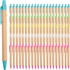 Simply Genius Bulk Retractable Ballpoint Pens - 100 Pack, 1 mm Tip, Black Ink, Multicolor Barrels - Smooth Writing & Comfortable Grip for Office, School & Home