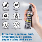 Screen Cleaner Spray 16oz (4oz x 4 Pack) - TV Screen Cleaner Spray and 2 Microfiber Cloths, Computer Screen Cleaner & Car Screen Cleaner for TV, Monitor, Laptop, MacBook, iPad