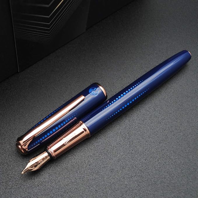 czxwyst Picasso 916 Malage Fountain Pen Original Box New Version (Starlit Night Blue, Medium Nib 0.7mm)
