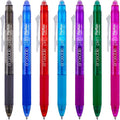 ParKoo Retractable Erasable Gel Pens Clicker, Fine Point, No Need for White Out, Assorted Color Inks for Planners and Crossword Puzzles, 7-Pack