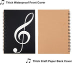 MoHern Blank Sheet Music Notebook, 160 Pages Composition Staff Paper Notebook, Manuscript Paper Notebook, 10 Staves (Music clef notebook)