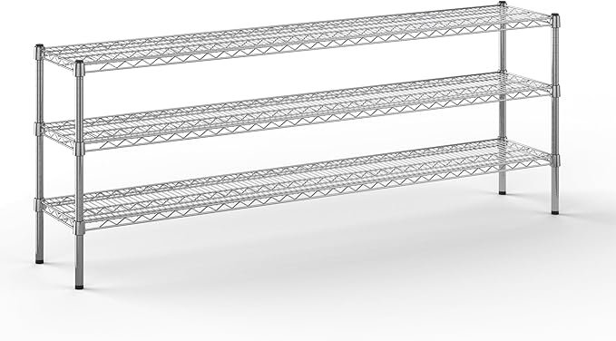 Regal Altair 14" Deep x 72" Wide x 27" Height Wire Shelving Kit | 3-Tier | NSF Commercial Storage Rack Unit