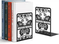 Personalized Butterfly Decorative Book Ends, Heavy Duty Bookends for Shelves, Non-Slip Book Stopper, Metal Modern Bookshelf Decor for Home Office Study Room, Gifts for Readers Color03