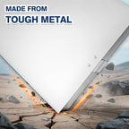 H4D Aluminum Clipboard with Storage, Metal Form Holder, Rubber Covered Clip Protects Paper and No Indentations Left, Letter Size