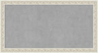 Amanti Art Silver Framed Magnetic Board 14x26 Small Vision Board for use with Magnets, 100% Metal Sheet to Display Items as Office Decor or for Home Organization in mudroom, Kitchen or Kids Room