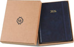 Wykeham's Executive 2026 Daily Journal Planner – US Public Holidays & Format – Customization Available (Royal Blue, 6"×4.5")