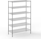 Regal Altair 21" Deep x 48" Wide x 74" Height Wire Shelving Kit | 6-Tier | NSF Commercial Storage Rack Unit