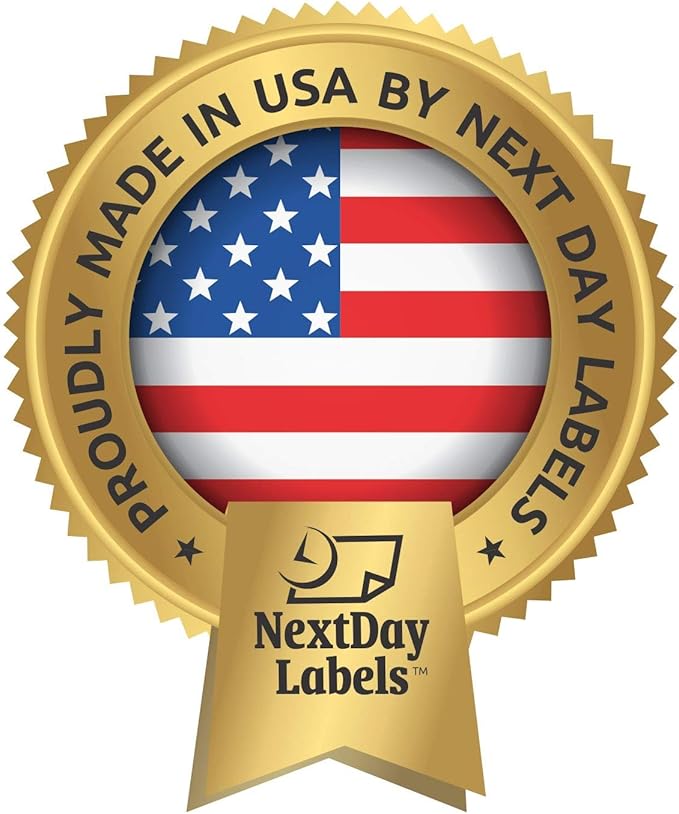 NextDayLabels - Pack of 100 Sheets, 8-1/2 x 11 Fluorescent Labels for Laser & Inkjet Printer (Yellow Fluorescent, 2" Round - 20 Per Sheet, 2000 Labels)