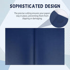 gisgfim 15Pcs Certificate Holders Diploma Covers Single Sided Gold Foil Border Award Certificate Covers for Letter Size 8.5x11 Certificates Cardstock Document Papers Storage Organizer (Navy Blue)