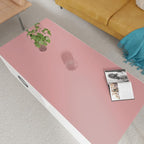 Zinkooat Leather Table Cover,1.8mm Thick,24x48 Inch Desk Cover,Large Desk Mat,Table Protector,Table Cover Protector,Dining Table Cover Protector,XL Desk Mat(Pink+Silvery,24x48)