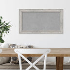 Amanti Art Silver Framed Magnetic Board 15x27 Small Vision Board for use with Magnets, 100% Metal Sheet to Display Items as Office Decor or for Home Organization in mudroom, Kitchen or Kids Room