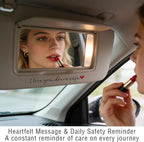 8PCS Car Stickers,I Love You Drive Safe Mirror Sticker,Cars Decals,Car Accessories Waterproof Vinyl Rearview Mirror Decal Decor,Cute Auto Stickers&Decals for Women Christmas Birthday Gift for Her/Him