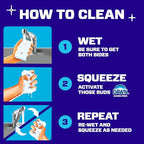 Mr. Clean Magic Eraser Sponge, Bathroom Cleaner, Shower Cleaner, Tub Cleaner, Soap Scum Remover, Bathroom Cleaning Supplies, Dawn Cleaning Power with Febreze Lavender Scent, 2 in 1 Bath, 7ct