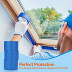 NEOACT 3 Rolls Blue Painters Tape 3 Inches,55 Yards Masking Tape No Residue Blue Tape Wide Roll for Wall Painting,Home Improvement,Packing,DIY Craft Arts