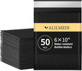 Alilmein 6×10" Inch Bubble Mailers 50 Pack Waterproof Padded Envelopes Self Seal Adhesive Shipping Bags for Mailing Cards Jewelry Makeup and Small Business Packaging