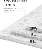 Fluxynara Large Felt Bulletin Board 36" x 24"Cork Board Alternative-6 Pack with 40 Safe Removable Adhesive Tabs, Cork Boards for Walls Cork Board for Home Office Classroom Pin Board-Marble Gray