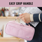 JOINPRO Pencil Case, Large Capacity Pencil Case Organizer; Double Zipper Storage Bag; Big Pencil Pouch for College School Office Teen Girl Boy Men Women Adult