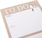 Snoopy To-Do List Notepad by Gaphique, 150 Tear-Away Sheets, Task Planner, Daily Organizer, Memo Writing Pad, Priority Checklist, Undated, 6” x 8”