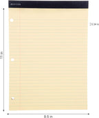Mintra Office Legal Pads (Double Pad 3pk (Canary), 8.5in x 11in (Wide Ruled))