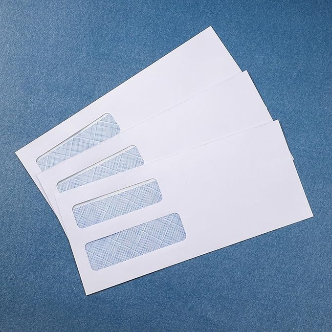 Secure Window Envelopes with Anti-Tear Paper & Privacy Lining for Confidential Documents 50/100pcs Confidential Mailing Envelopes