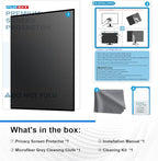 FILMEXT [2023 Upgrade Computer Privacy Screen Shield for 23 inch 16:9 Frameless Monitor, Anti Spy Blue Light Filter, Bubble Free, Easy On/Off Screen Protector for Computer Monitor