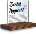 Dental Hygienist Gift Desk Decor Sign, Appreciation Plaque for Oral Health Professionals, Dental Office Recognition Week Thank You Present PA059