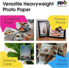 PPD 50 Sheets Inkjet Matte Double Sided Heavyweight Photo Quality Paper LTR 8.5 x 11 53lbs. 210gsm 9mil (PPD-45-50)