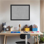 Amanti Art Black Framed Magnetic Board 18x22 Small Vision Board for use with Magnets, 100% Metal Sheet to Display Items as Office Decor or for Home Organization in mudroom, Kitchen or Kids Room