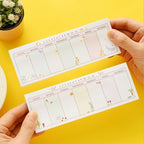Weekly Organizer Long Strip Planner Notebook Pads Random Patterns for Goal Tasks Ideas Notes