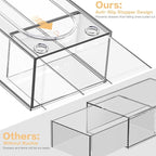 Desk Organizer with 7 Drawers, FODIENS 7 Packs Acrylic Stackable Desktop Storage Drawers Makeup Organizer, Clear Craft Storage Box Cabinets for Office Vanity Countertop Bathroom Bedroom
