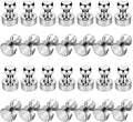 LOVIMAG Fridge Magnets 28Pcs Refrigerator Whiteboard Small Strong Magnet Classroom Kitchen Accessories Decorative Locker Set Decor Must Haves Office Calendar Refrigerador Magnetic Cute Crafts Silver