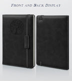 Biuwory Lined Journal Notebook for Women Men,256 Pages A5 Hardcover Leather Journals for Writing,Travel,Business,Work & School,College Ruled Notebooks for Note Taking,Diary Notepad 5.7"×8.3"(Black)