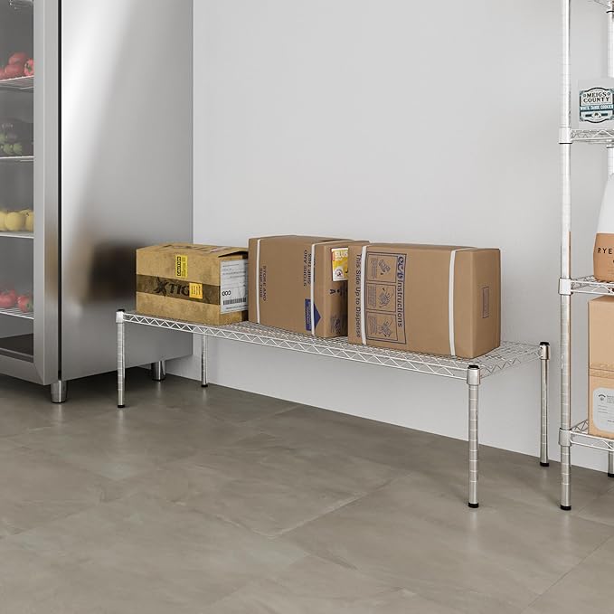 Regal Altair 18" Deep x 60" Wide x 14" Height Wire Shelving Kit | 1-Tier | NSF Commercial Storage Rack Unit