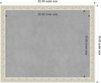Amanti Art Silver Framed Magnetic Board 18x22 Small Vision Board for use with Magnets, 100% Metal Sheet to Display Items as Office Decor or for Home Organization in mudroom, Kitchen or Kids Room
