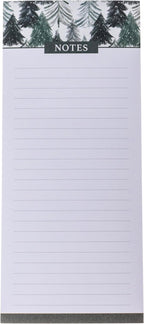 Graphique Forest Holiday Magnetic Notepad, 100 Tear-Away Sheets for Grocery, Shopping & To-Do Lists, Christmas Writing Pad for Fridge, Kitchen, Office, Fun Gift