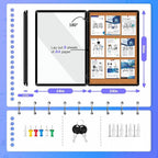 Magula 36"x24" Enclosed Bulletin Board Tamper-Proof Dispaly Case, Black Aluminium Frame, Shatter Resistant Lockable Bulletin Board, Enclosed Cork Board for School, Office,Commercial,Hospital etc