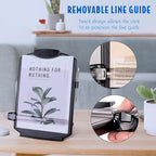 EHO Adjustable Document Holder Bottom with 5mm Shelf Lip, Portable Paper Stand for Reading, Typing, with Clip, Line Guide, Easel Back, for Office, Desktop, Recipes, Music Sheets, paper and more, Black