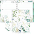 SUNEE 2026 Weekly and Monthly Planner - from January 2026 - December 2026, Daily Agenda Planner with Monthly Tab, Flexible Cover, Note Pages, Pockets, Bookmark, Spiral Binding, Eucalyptus, 8.5"x11"