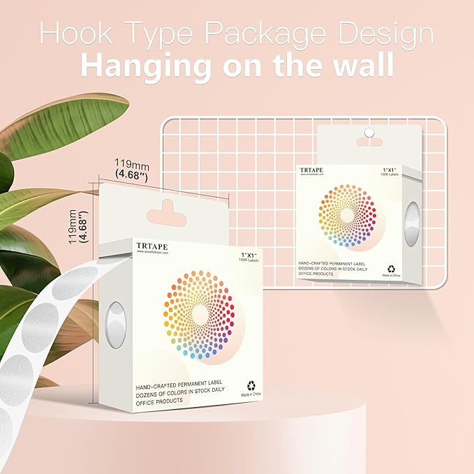 1 Inch Round Color Coding Labels, 1000 Dots Per Roll Sliver Color Coded Dot Stickers, Round Color Dot Labels for Organizing, Filing, and Storage