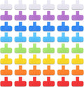 50 Pieces Cable Labels Multi Color Cord Wire Labels, Cable Tags and Wire Tags for Management and Classify for Electronics, Computers and More(Classic Style)