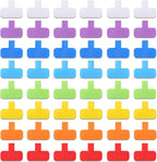 50 Pieces Cable Labels Multi Color Cord Wire Labels, Cable Tags and Wire Tags for Management and Classify for Electronics, Computers and More(Classic Style)