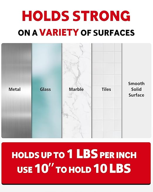 HitLights Double Sided Tape Heavy Duty, 1/2 in x 50 ft, Adhesive Mounting Tape Waterproof, Strong Double Stick Foam Tape for Walls Poster Automotive Outdoor Home (Pack of 1)