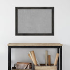 Amanti Art Black Framed Magnetic Board 23x31 Medium Vision Board for use with Magnets, 100% Metal Sheet to Display Items as Office Decor or for Home Organization in mudroom, Kitchen or Kids Room