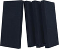 UMIACOUSTICS 4 PCS Acoustic Panels with Hanging Hardware, 2” Thick Fiberglass Sound Proof Panels for Studios, Office, Home Theater Ceiling or Wall- Navy Blue