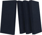 UMIACOUSTICS 4 PCS Acoustic Panels with Hanging Hardware, 2” Thick Fiberglass Sound Proof Panels for Studios, Office, Home Theater Ceiling or Wall- Navy Blue
