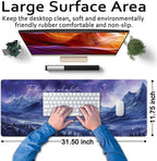 Acotar Desk Mat Sara J Maas Fantasy Mouse Pad Large for Desk Computer Pc Laptop Aesthetic Desk pad Night Court City of Starlight Laptop Mouse and Keyboard pad 31.5 x 11.8in for Office Desk Decor