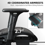 Opiesit Office Chair with 3D Adjustable Lumbar Support,Ergonomic Computer Chair,Adjustable Headrest and Armrests, 400lbs Capacity,Tilt-Swivel,Premium Mesh Desk Chair for Office,Home & Gaming (Grey)