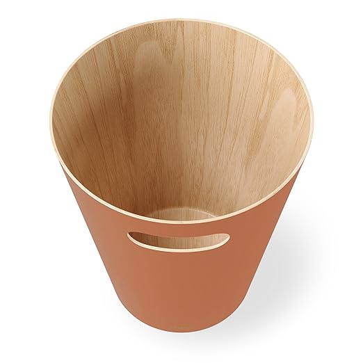 Umbra Woodrow Trash Can 2-Gallon (7.5 L) Capacity, Sierra