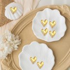 CllyCnny Heart Push Pins: 50PCS Cute Decorative Push Pins Gold Heart Thumb Tacks for Cork Board Wall Bulletin Board Maps Photos Posters Home Office Supplies Accessories